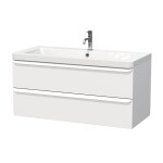 Koupelnová skříňka s umyvadlem Naturel Pavia 105x53x49 cm bílá mat bílá úchytka PAVIA3105ZBI PAVIA3105ZBI