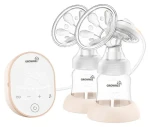 Grownsy EBP02 růžová / Dvojitá odsávačka mateřského mléka / 3 režimy / 9 úrovní sání / dvojité odsávání / USB nabíjení (EBP02)