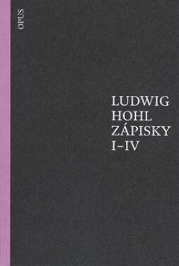 Zápisky I-IV Ludwig Hohl