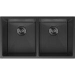MEXEN - Binox ocelový dřez 2-bowl 800 x 450 mm, černá HC 6421802000-70HC