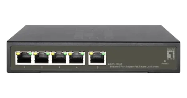 LevelOne Hilbert GES-2105P / Switch / Managed / 5x GE / 4x PoE+ / 60W PoE (GES-2105P)