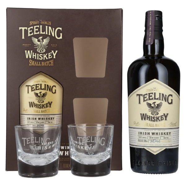 Teeling SMALL BATCH Rum Cask Finish Irish Whiskey 46% 0,7 l (dárkové balení 2 skleničky)