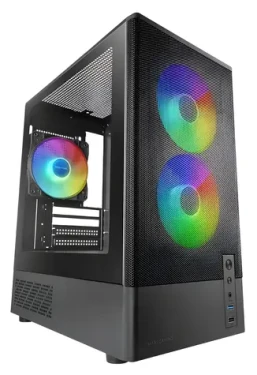 Tacens MARS MC-ONYX černá / Počítačová skříň / Mini Tower / mATX / Mini-ITX / tvrzené sklo / 3x 120mm ARGB (TACMARS-ONYX)