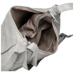 Stylová dámská koženková crossbody kabelka Gianni, světle šedá