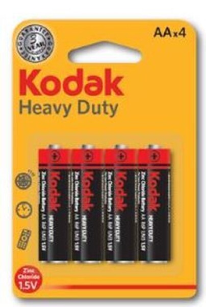 KODAK HEAVY DUTY zinco-chloridové baterie AA / 4ks / blister (30951044)