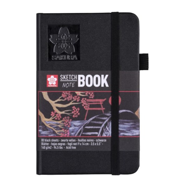 Sakura Sketch Book tvrdá vazba krémový papír 9x14 cm 80 listů 140 g