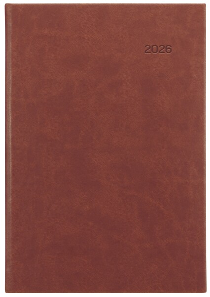 Týdenní diář 2026 Graspo A5 - Viva hnědá