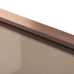 REA/S - Sprchový kout DIAMOND 90x90 COPPER BRUSH + sprchová vanička Diamond, černá KPL-K7966