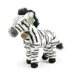 Plyšová zebra stojící 30 cm ECO-FRIENDLY