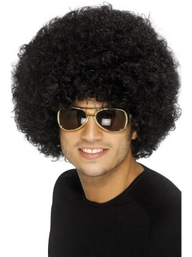 Černá afro paruka ve stylu 70. let 120 g