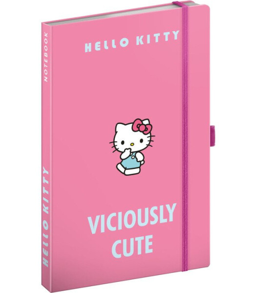 Notes Hello Kitty, linkovaný, 13 x 21 cm