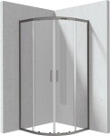 DEANTE - Funkia Evo půlkulatý sprchový kout, půlkulatý, 90x90 cm, KYP_D099P