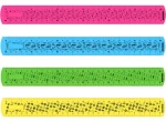 Kores Ohebné pravítko 30cm (mix) / Pravítko / Nezlomitelné / Řádkování 0,5 a 1 cm / 1 ks (UL84931)