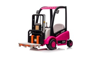 Mamido Dětský elektrický vysokozdvižný vozík XMX638 růžový