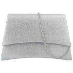 Módní dámské psaníčko Michelle Moon Roxi, stříbrné