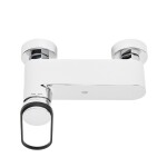 Sprchová baterie SAT Fusion bez sprchového setu 150 mm páka kulatá černá SATBSFU268KPC SATBSFU268KPC
