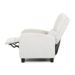 TV a relaxační křeslo, manuální polohování push back, potah manšestrová béžová látka