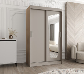 Šatní skříň Abi Moka Rozměry: 120 cm, Barva korpusu + barva dveří: Kašmír + Kašmír