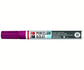 Marabu Popisovač na sklo/porcelán 1-2 mm - bordó