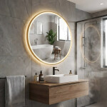 REA - Zrcadlo LED 70cm MMJ BRUSH ROSE GOLD HOM-05507