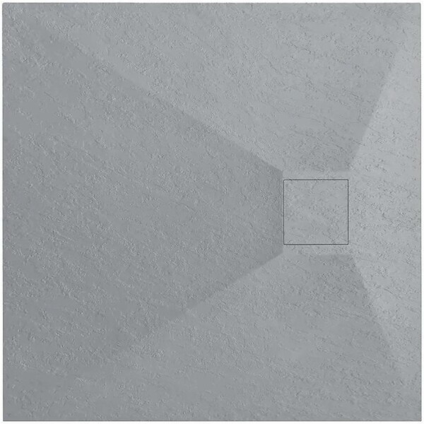 Sprchová vanička čtvercová Magnum Grey 90x90x2,5 Rea K4106
