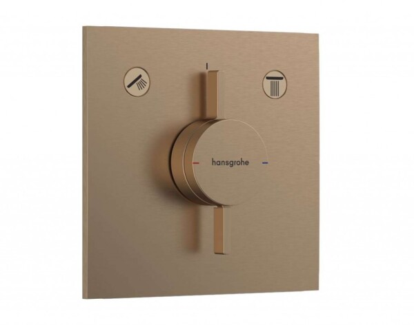 HANSGROHE - DuoTurn E Baterie pod omítku, pro 2 spotřebiče, kartáčovaný bronz 75417140