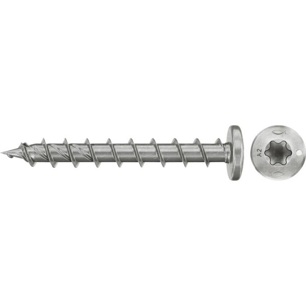 Fischer 574104 šrouby do dřevotřísky 6 mm 40 mm TX Nerezová ocel 100 ks