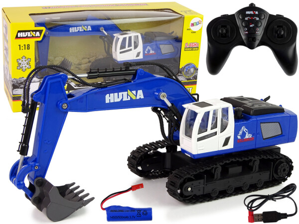 Mamido Bagr na dálkové ovládání R/C 1:18 modrý