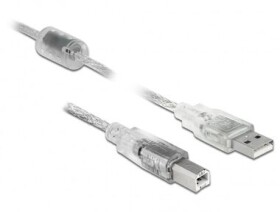 DeLock Kabel USB 2.0 A (M) - USB 2.0 B (M) 5.0m čirá (83896)