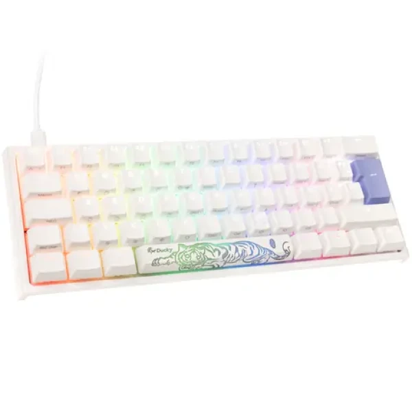 Ducky One 2 Pro Mini Cherry MX-Brown bílá / herní klávesnice / podsvícená / drátová USB-C / DE (DKON2061ST-BDEPDWWT2)