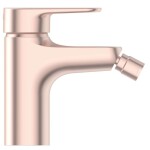 IDEAL STANDARD - ALU+ Bidetová baterie s výpustí Click-Clack, BlueStart, rosé BE132RO