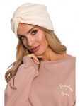 Dámská čepice turban M601 Ecru - Moe UNI mocca