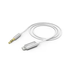 Hama MFI audio adaptérový kabel Lightining na jack 3,5 mm pro Apple / 1 m / aktivní / alu (201522)