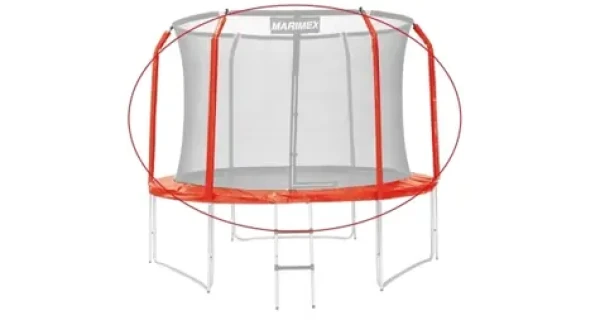 Marimex Sada krytu pružin a rukávů na trampolínu 305cm červená