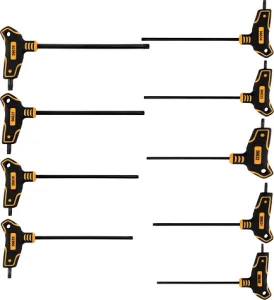 Vorel Sada klíčů TORX 9 ks / Klíče TORX / T10-T50 / ocel CrV (TO-56639)