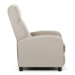 Polohovací křeslo, béžová, látka, TV-W3397 CRM2