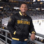 Starter Pánská Oboustranná Bunda Boston Bruins The CLOSER Reversible Varsity Satin Jacket Velikost: