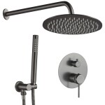 REA - Podomítková sprchová sada Lungo Grip Gun Grey + BOX REA-P8958