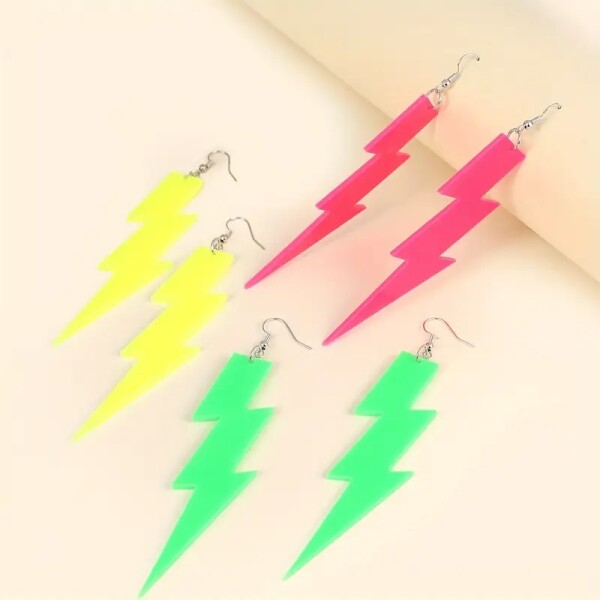 Dovoz Náušnice blesky Velikost: žlutá