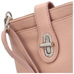 Dámská kožená crossbody kabelka Lara sweet, starorůžová