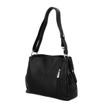 Trendy dámská koženková crossbody kabelka Julianna, černá