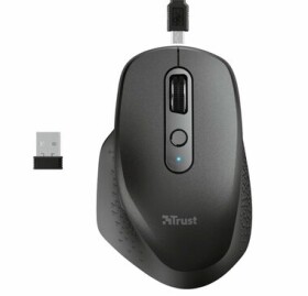 Trust Ozaa Rechargeable Wireless Mouse černá / Bezdrátová optická myš / 2400DPI / 2.4 GHz / USB (23812)