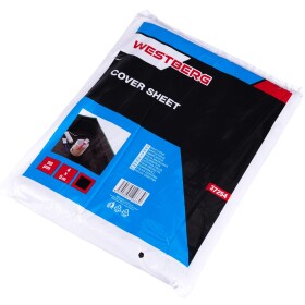 Zakrývací fólie zesílená, černá, 50µm, 4 × 5m, WESTBERG