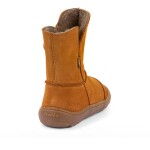 Dětské zimní barefoot boty TEX SUEDE Cognac G3160250-2 - 40