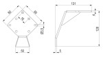 Mila Design nábytková nožka Etéro (406849)