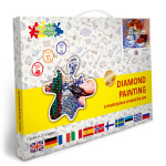 Antistresové omalovánky TSvetnoy TSvetnoy, LG127e, Diamond painting - diamantové malování, 40 x 50 cm, Malinová marmeláda