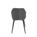 Jídelní židle, šedá, látka, CT-285 GREY2