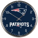 Hodiny New England Patriots NFL Chrome Team Design