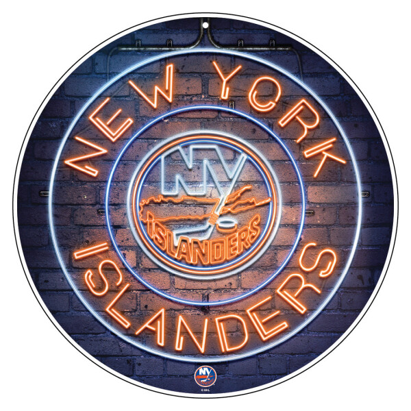 Mustang Cedule New York Islanders NHL 22" Round Neon De