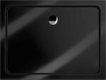 MEXEN - Flat Sprchová vanička obdélníková slim 120 x 100, černá 40701012
